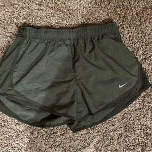 Nike Women's Olive Green Athletic Shorts